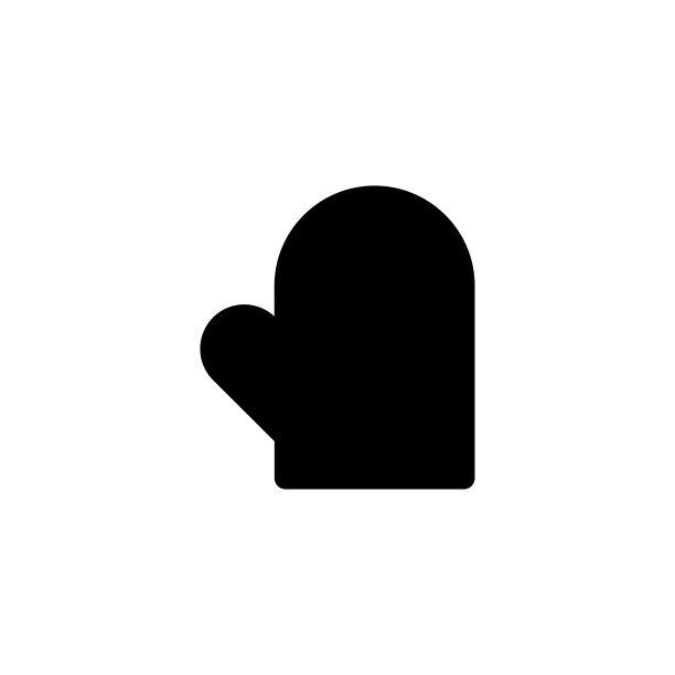 烤箱手套图标矢量插图图片下载