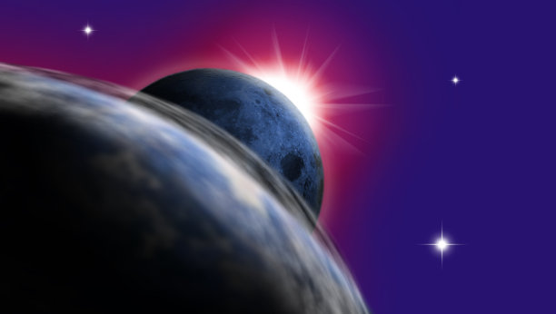 地球在太空中的图像。图片下载