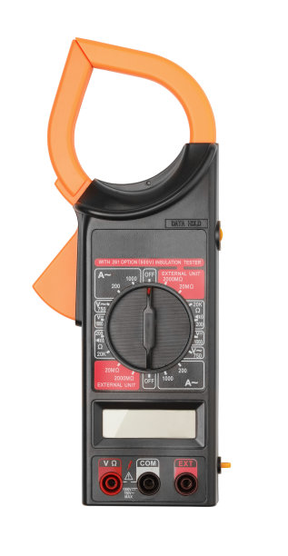 数字电流钳万用表隔离在白色图片下载