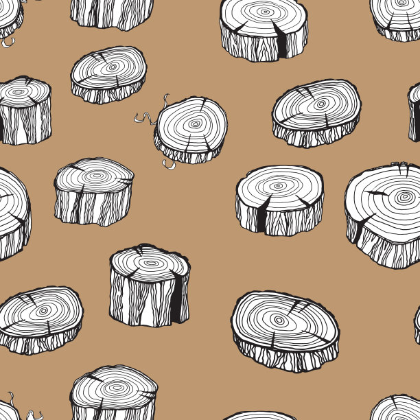 木枝和树桩模式图片下载