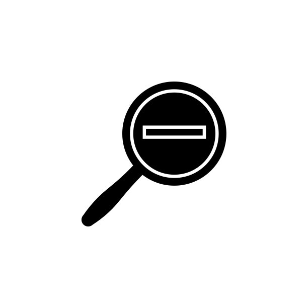 放大和缩小图标矢量图，放大搜索图标扁平时尚设计图片下载