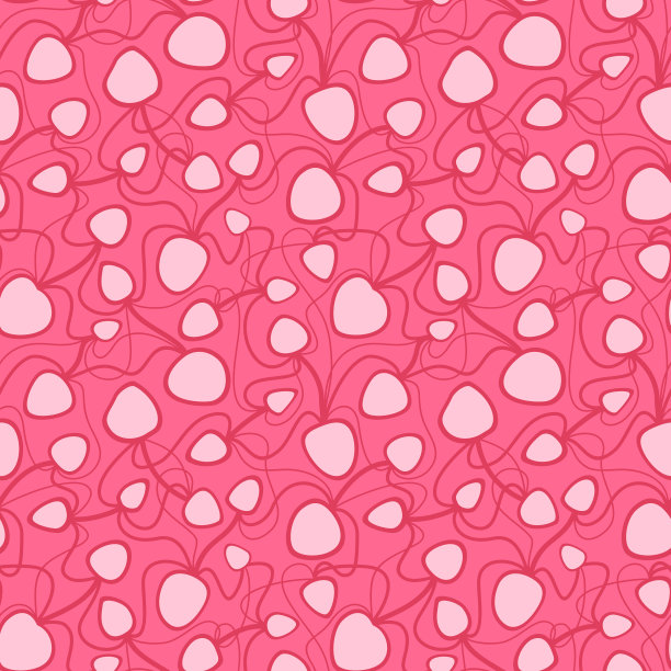 抽象矢量彩色无缝图案。复古手绘抽象有机图案图片下载