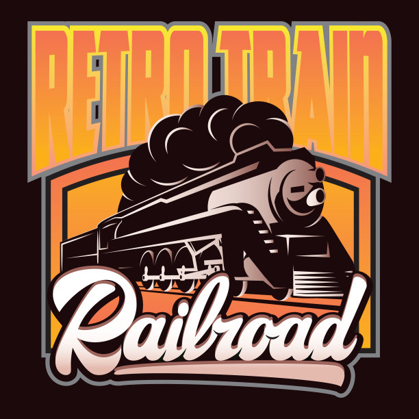 五颜六色的复古海报，复古机车。矢量图图片下载