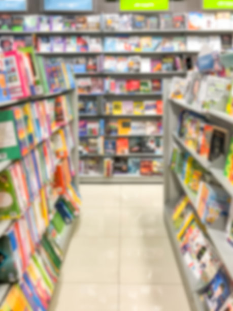 抽象模糊的现代书店图片下载
