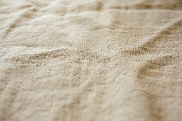 天然亚麻质地和背景。织物亚麻纹理的近视图设计。白色抽象画布背景。图片下载