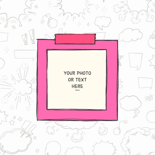 模板矢量相框图片下载