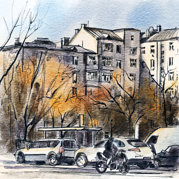 城市示意图素材图片