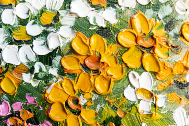 油画笔画背景图片下载