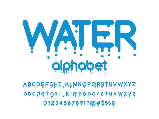 融化的字体图片下载