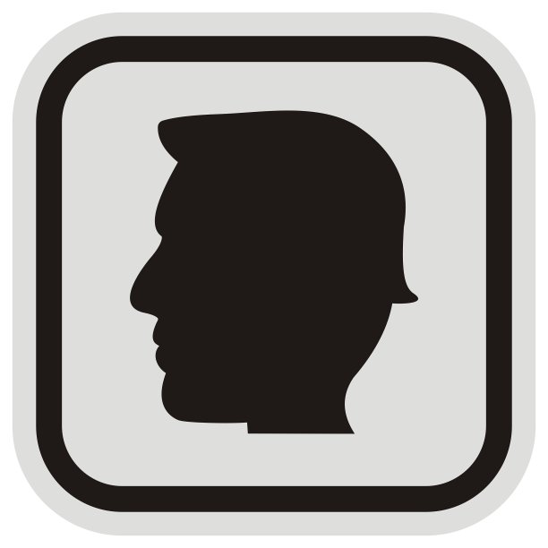 人的肖像在黑色和灰色的框架，eps。图片下载