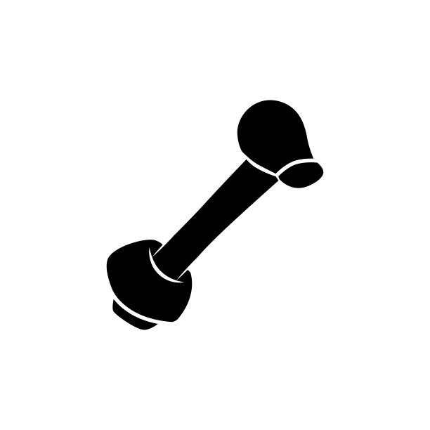 狗骨头，零食矢量图标。图片下载