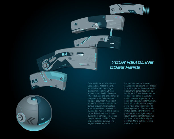 未来城市-矢量图片下载