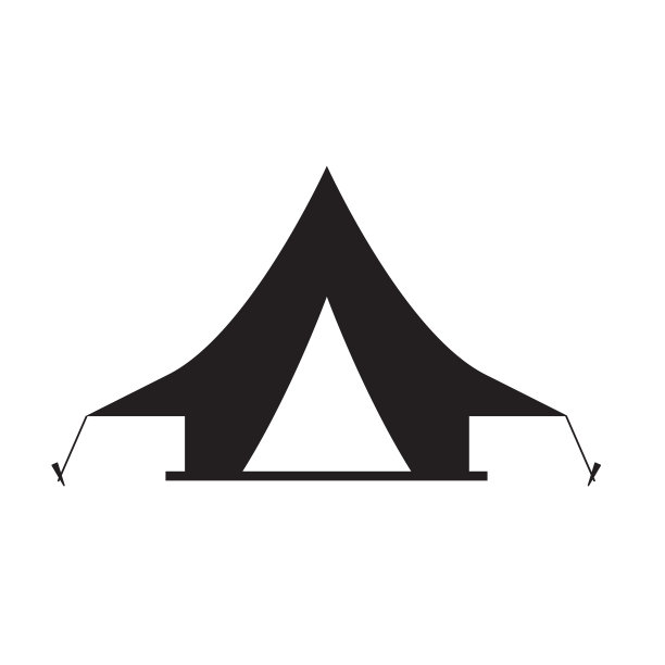 帐篷露营图标-矢量插图图片下载