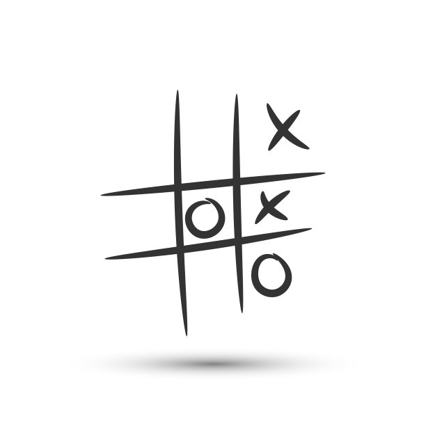 零矢量交叉纸游戏图标。用于设计、广告条幅、标识图片下载