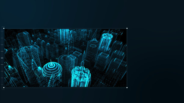 未来HUD全息数字城市地图图片下载