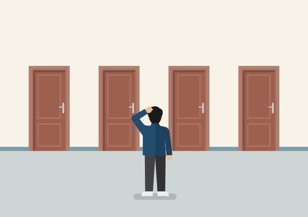 商人选择了正确的门图片下载