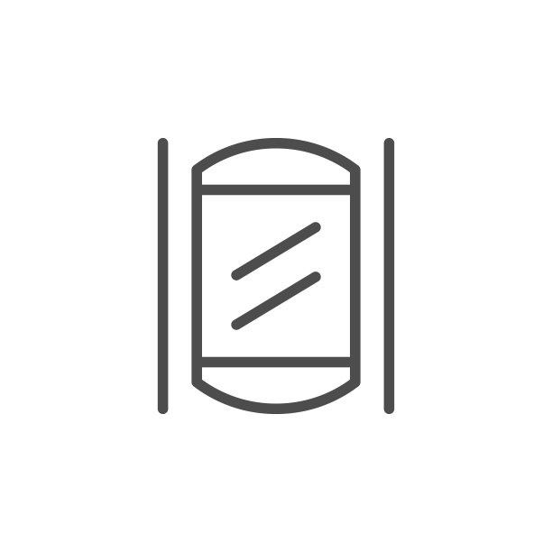 现代电梯线性轮廓图标图片下载