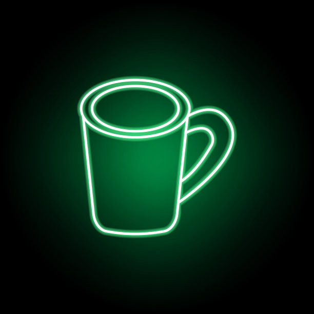 咖啡杯，休闲午餐的标志。可以用于网页，logo，手机应用，UI, UX图片下载