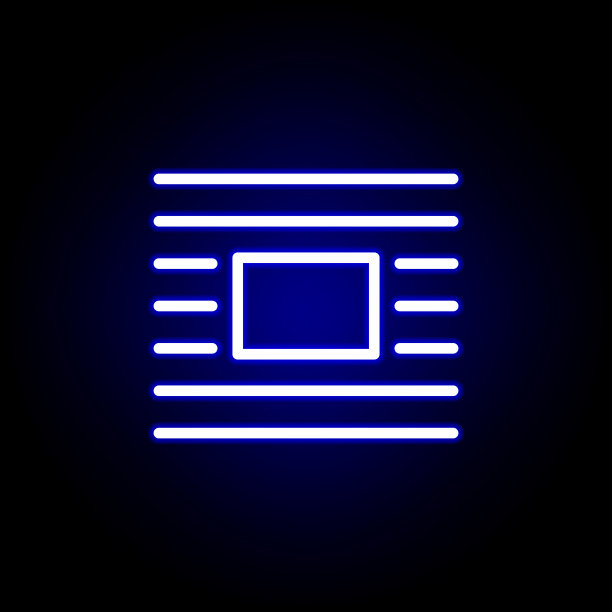 Wrap图标在霓虹灯风格。可以用于网页，logo，手机应用，UI, UX图片下载