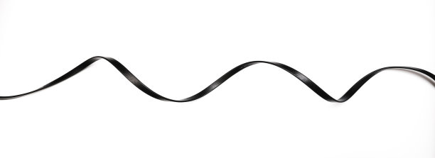 黑色电源电缆插座隔离在白色背景-图像图片下载