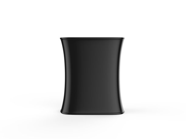 手提式展位三角推广台展示，贸易展广告台柜台配张力布面条幅，3d插画图片下载