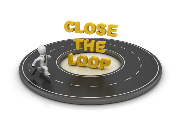 循环道路与商业人物运行周围关闭循环短语- 3D渲染图片下载