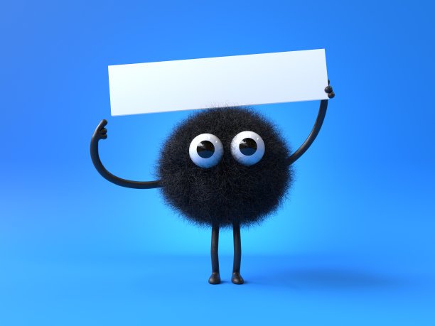 可爱的毛茸茸的怪物图片下载