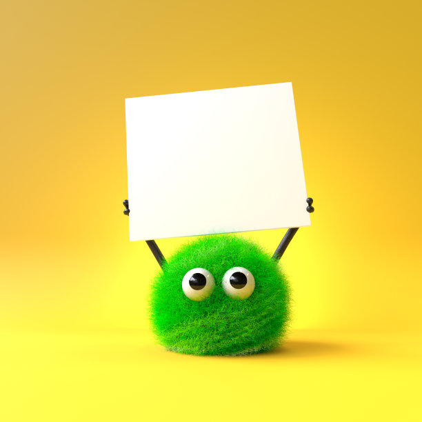 可爱的毛茸茸的怪物图片下载