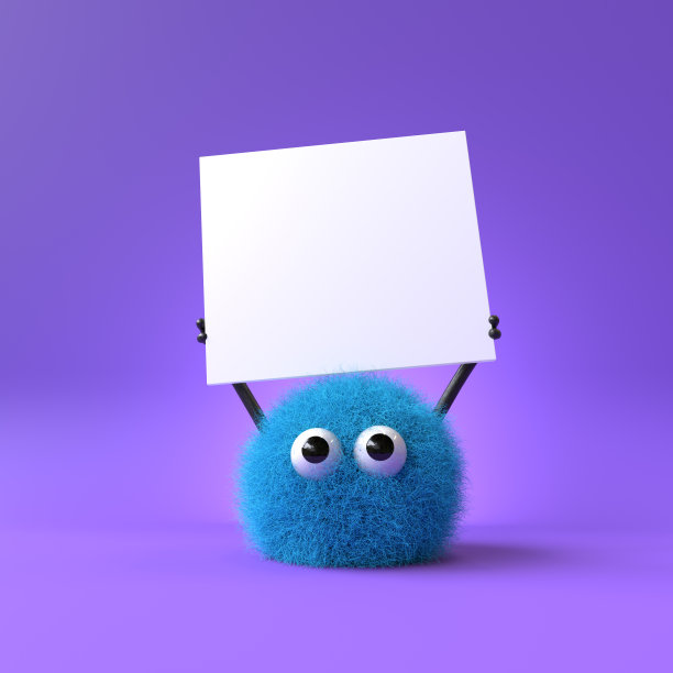 可爱的毛茸茸的怪物图片下载