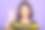 特写照片美丽的惊人的她她的女士手臂手手指举起好的象征伟大的好信息测试通过的产品穿蓝色黄色条纹套头衫孤立的紫色紫色背景图片下载