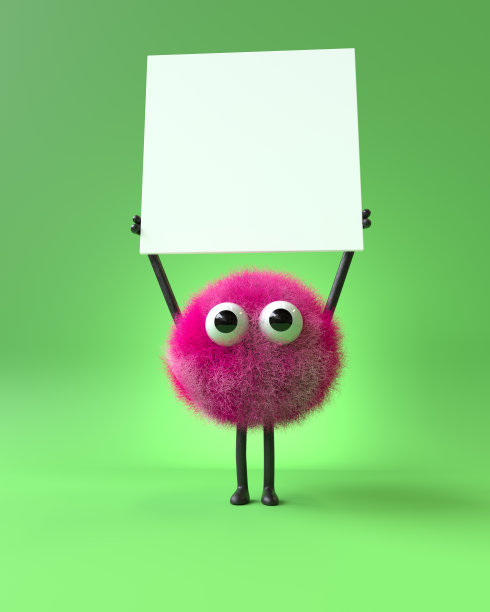 可爱的毛茸茸的怪物图片下载