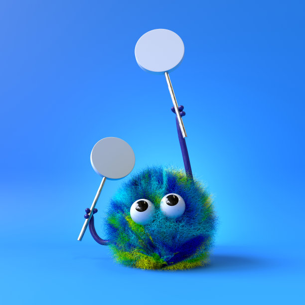 可爱的毛茸茸的怪物图片下载