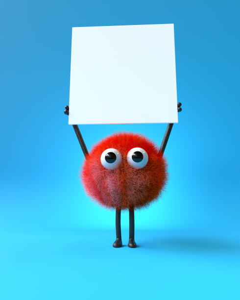 可爱的毛茸茸的怪物图片下载