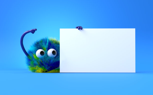 可爱的毛茸茸的怪物图片下载