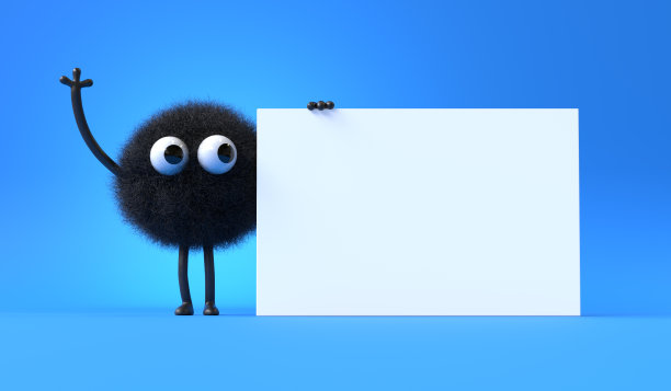 可爱的毛茸茸的怪物图片下载