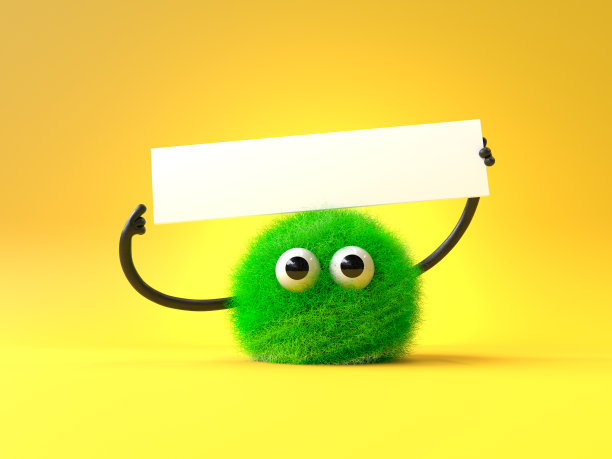 可爱的毛茸茸的怪物图片下载