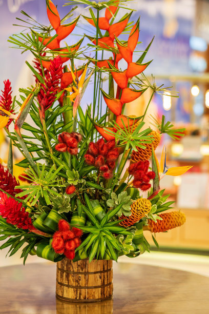 木壶插花图片下载