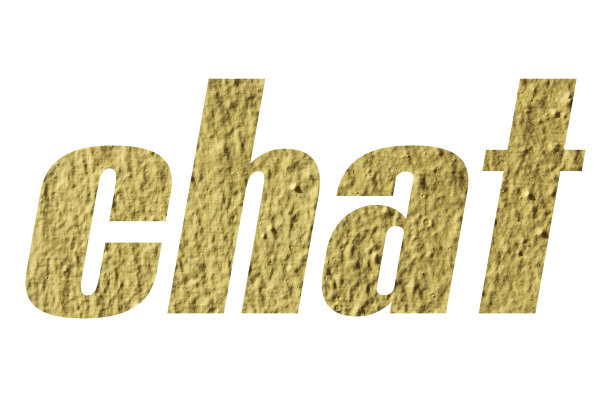 聊天词与黄色墙壁上的白色背景图片下载