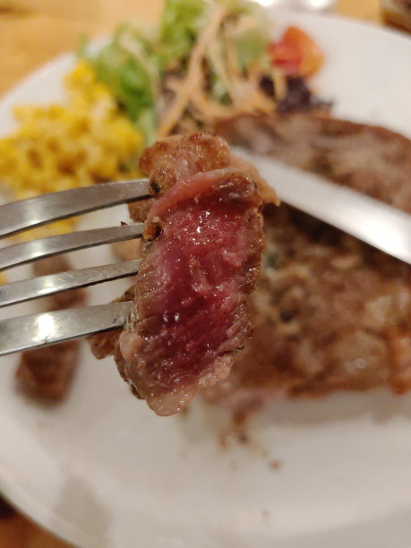 泰国优质牛排，五分熟。图片下载