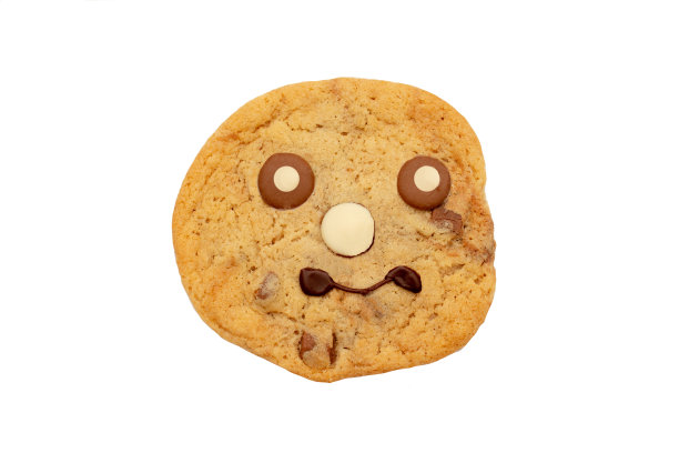 一个自制的装饰巧克力饼干图片下载