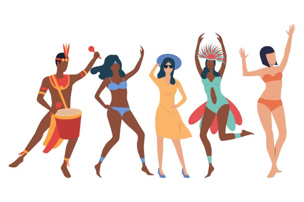 集巴西庆祝狂欢节图片下载