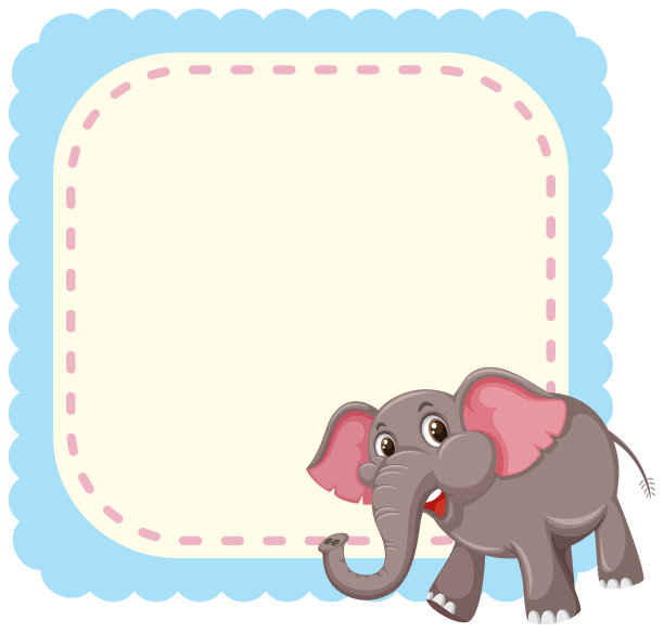 大象的空白笔记图片下载