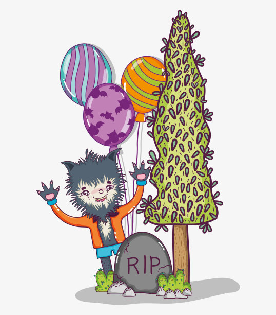 万圣节和儿童动画片图片下载