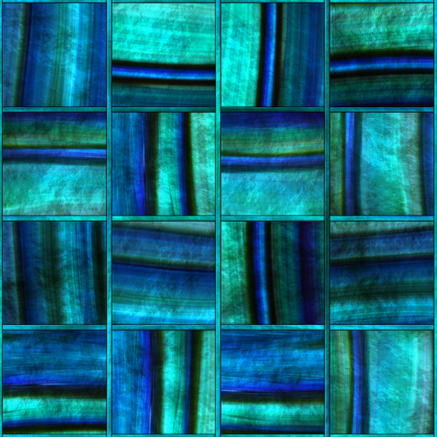 方形鲍鱼图案无缝纹理，面板，3d插图图片下载