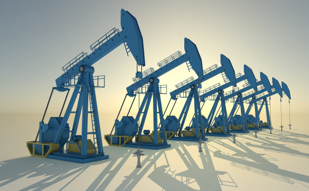 日落上的油泵图片下载