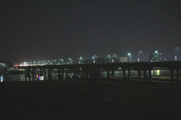 南河大桥之夜图片下载