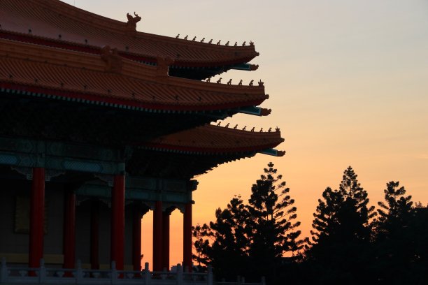 台北日落图片下载