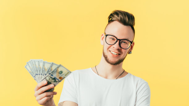 富一代成功的千禧一代男人画像图片下载