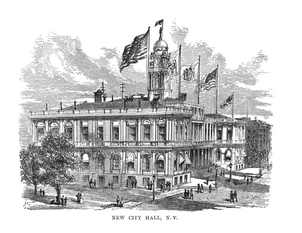 第一世纪美国插图- 1873 -市政厅-纽约图片下载