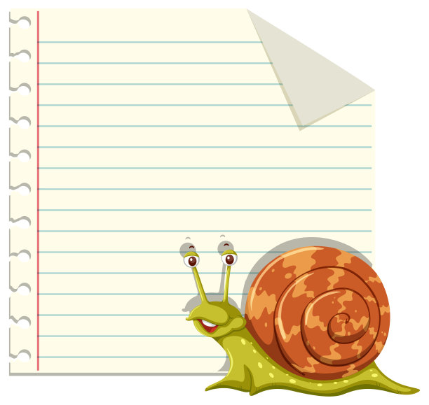 蜗牛钞票模板图片下载